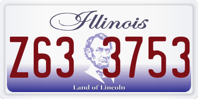 IL license plate Z633753
