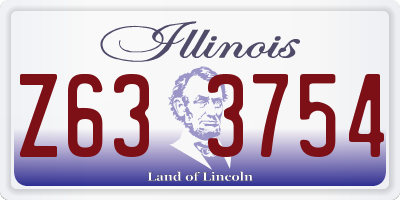 IL license plate Z633754