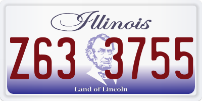 IL license plate Z633755