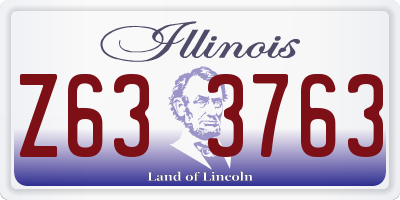 IL license plate Z633763