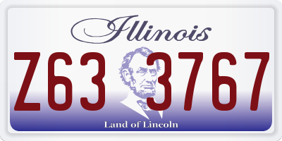 IL license plate Z633767