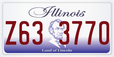 IL license plate Z633770