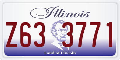 IL license plate Z633771