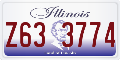 IL license plate Z633774