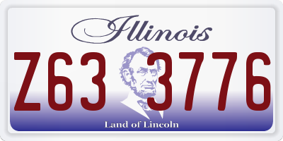 IL license plate Z633776