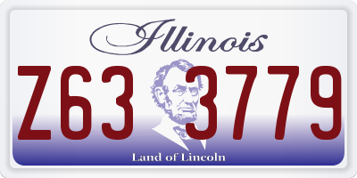 IL license plate Z633779