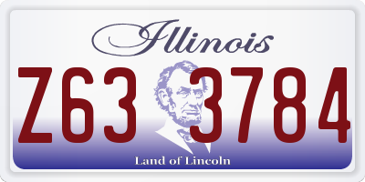 IL license plate Z633784