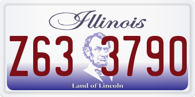 IL license plate Z633790