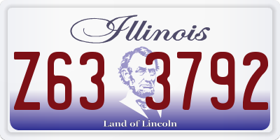 IL license plate Z633792
