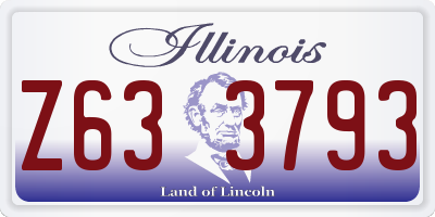 IL license plate Z633793