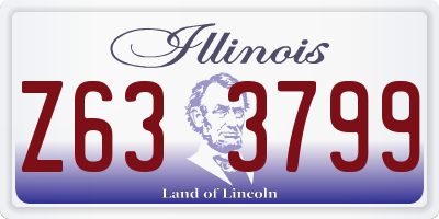 IL license plate Z633799