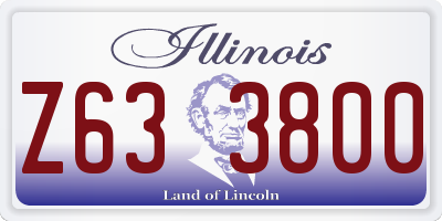 IL license plate Z633800