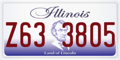 IL license plate Z633805