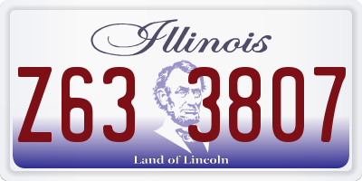 IL license plate Z633807