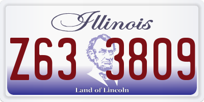 IL license plate Z633809