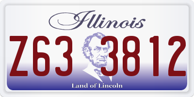 IL license plate Z633812