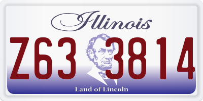 IL license plate Z633814