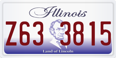 IL license plate Z633815