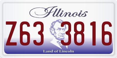 IL license plate Z633816