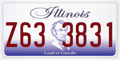 IL license plate Z633831