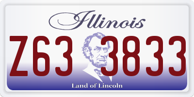 IL license plate Z633833