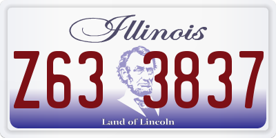 IL license plate Z633837