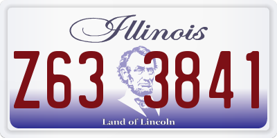 IL license plate Z633841