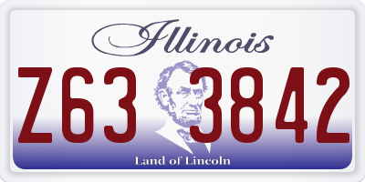 IL license plate Z633842