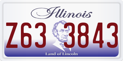 IL license plate Z633843