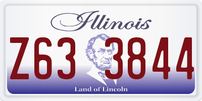 IL license plate Z633844