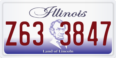 IL license plate Z633847
