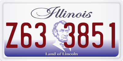 IL license plate Z633851
