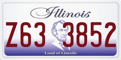 IL license plate Z633852