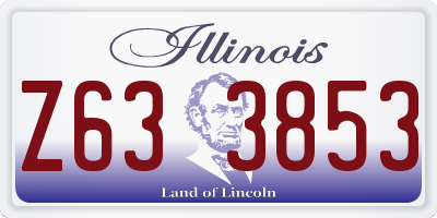 IL license plate Z633853
