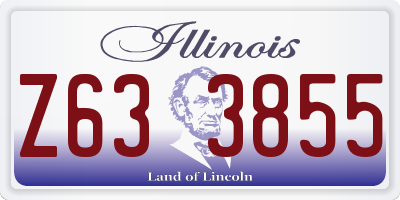 IL license plate Z633855
