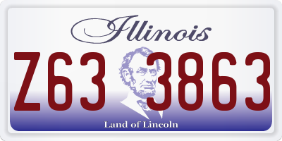 IL license plate Z633863
