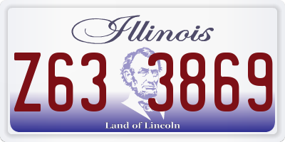 IL license plate Z633869