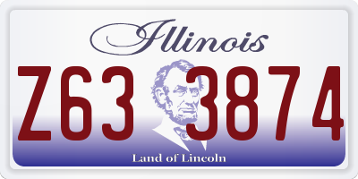 IL license plate Z633874