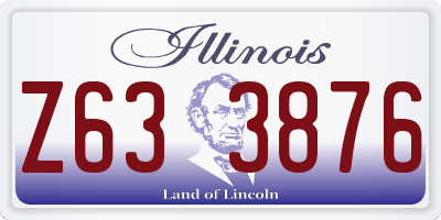 IL license plate Z633876