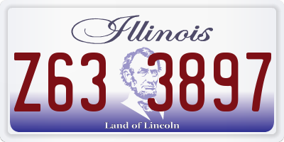 IL license plate Z633897