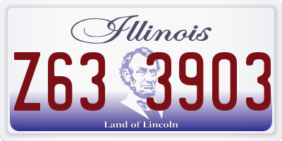 IL license plate Z633903