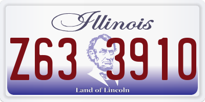 IL license plate Z633910