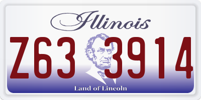 IL license plate Z633914