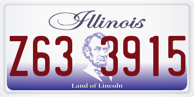 IL license plate Z633915