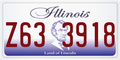 IL license plate Z633918