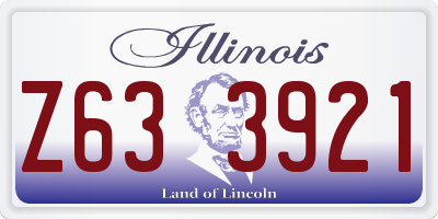 IL license plate Z633921