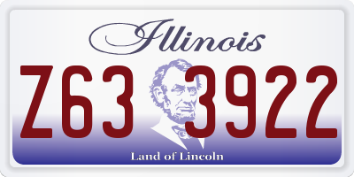 IL license plate Z633922