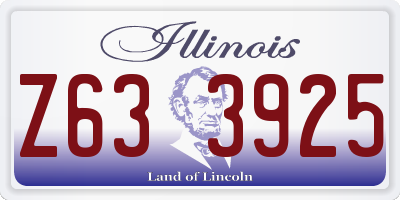 IL license plate Z633925