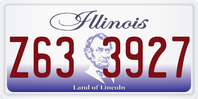 IL license plate Z633927