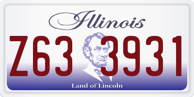 IL license plate Z633931